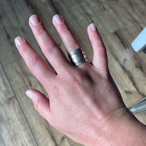 “Be true to your dreams…” silver ring